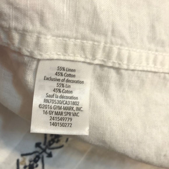 Gymboree Linen-Cotton Blend Button Down Shirt size 5/6 - Picture 4 of 4